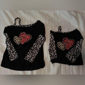 Mom & Mini Valentines Day bundle shirts adult size Medium & kid size medium